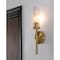Afx Huntington 18'' Wall Sconce, Clear Ribbed Glass Shade, Light Antique Brass Finish HNTS0518MBLB - alternate 3